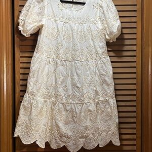 Moon River Dress Western Elegant Off White Lace Size M